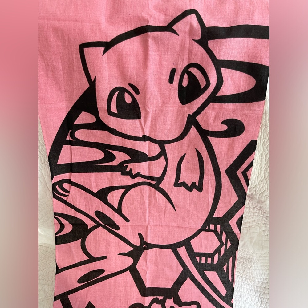 Pokémon Pink & Black Fabric
